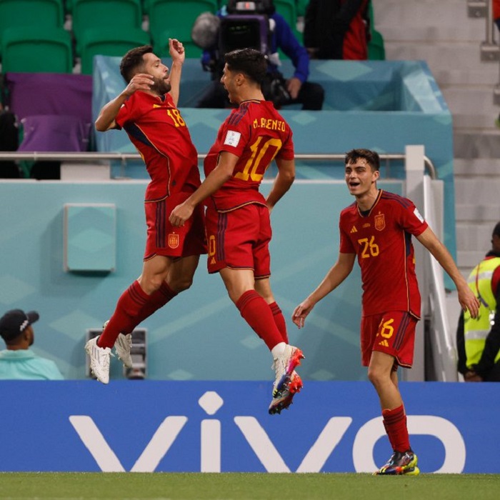 Espanha faz maior goleada desta Copa do Mundo na Costa Rica